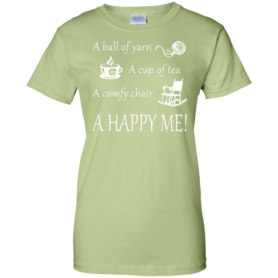 A Happy Me Ladies Custom 100% Cotton T-Shirt - Crafter4Life - 11