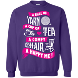 A Ball of Yarn, A Happy Me Crewneck Sweatshirts - Crafter4Life - 8
