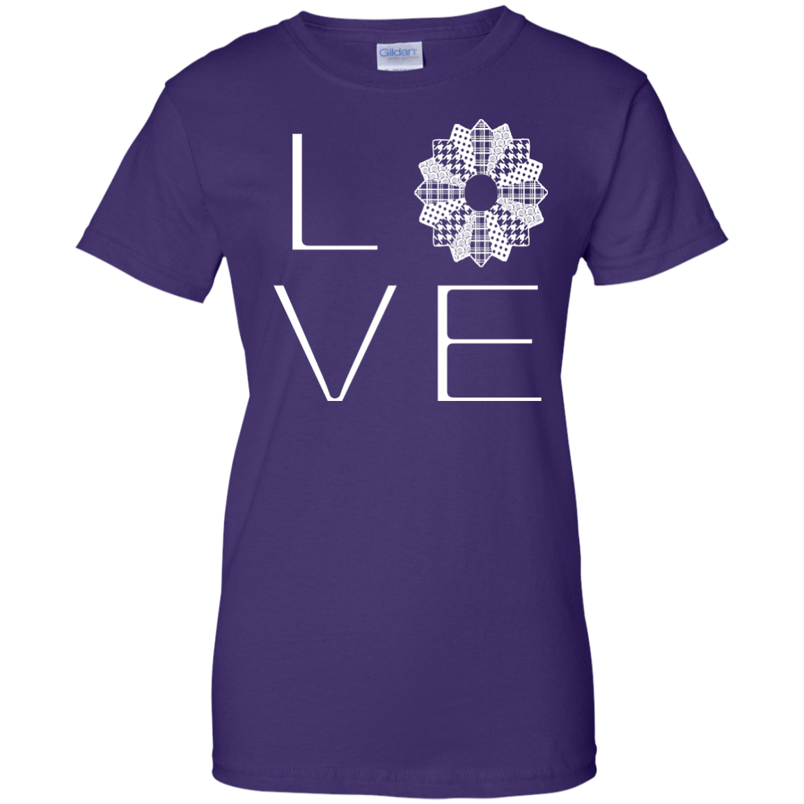 LOVE Quilting Ladies Custom 100% Cotton T-Shirt - Crafter4Life - 14