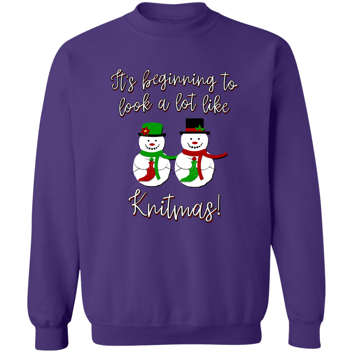 Knitmas Snow Couple Sweatshirt