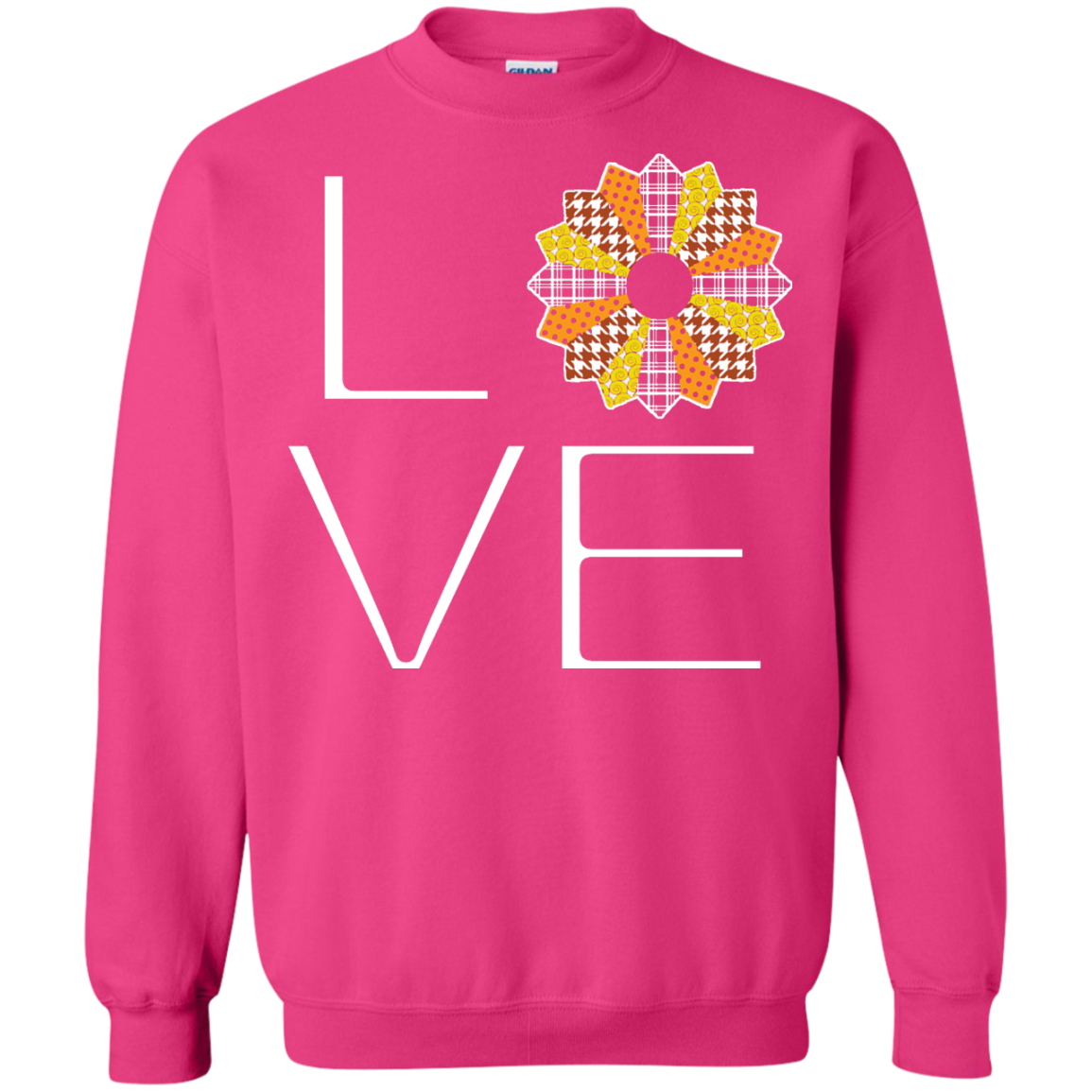 LOVE Quilting (Fall Colors) Crewneck Sweatshirts - Crafter4Life - 11