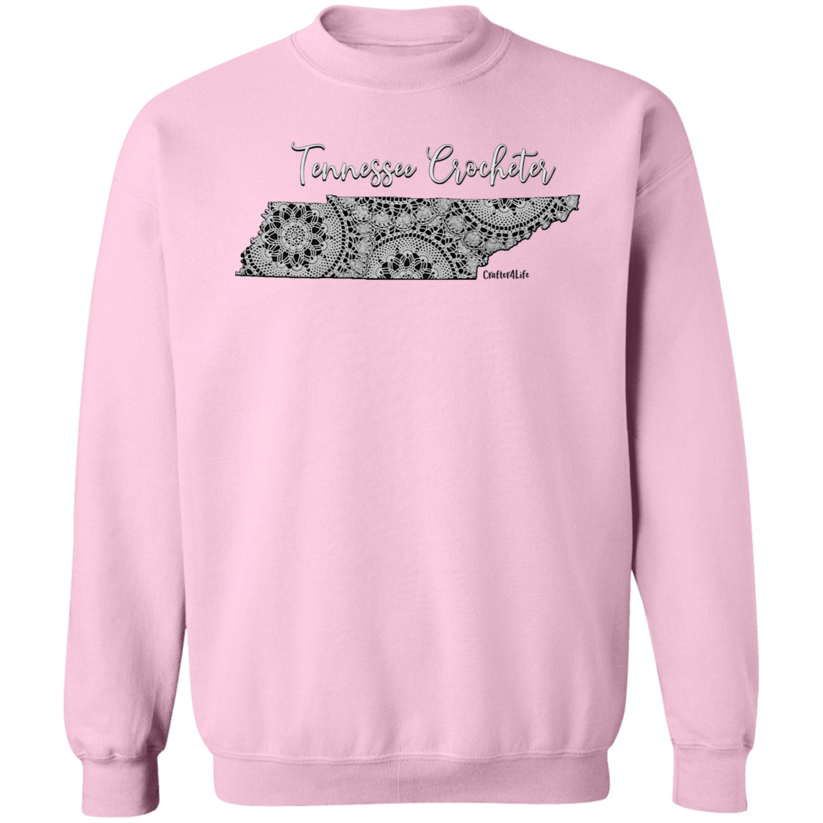 Tennessee Crocheter Crewneck Pullover Sweatshirt