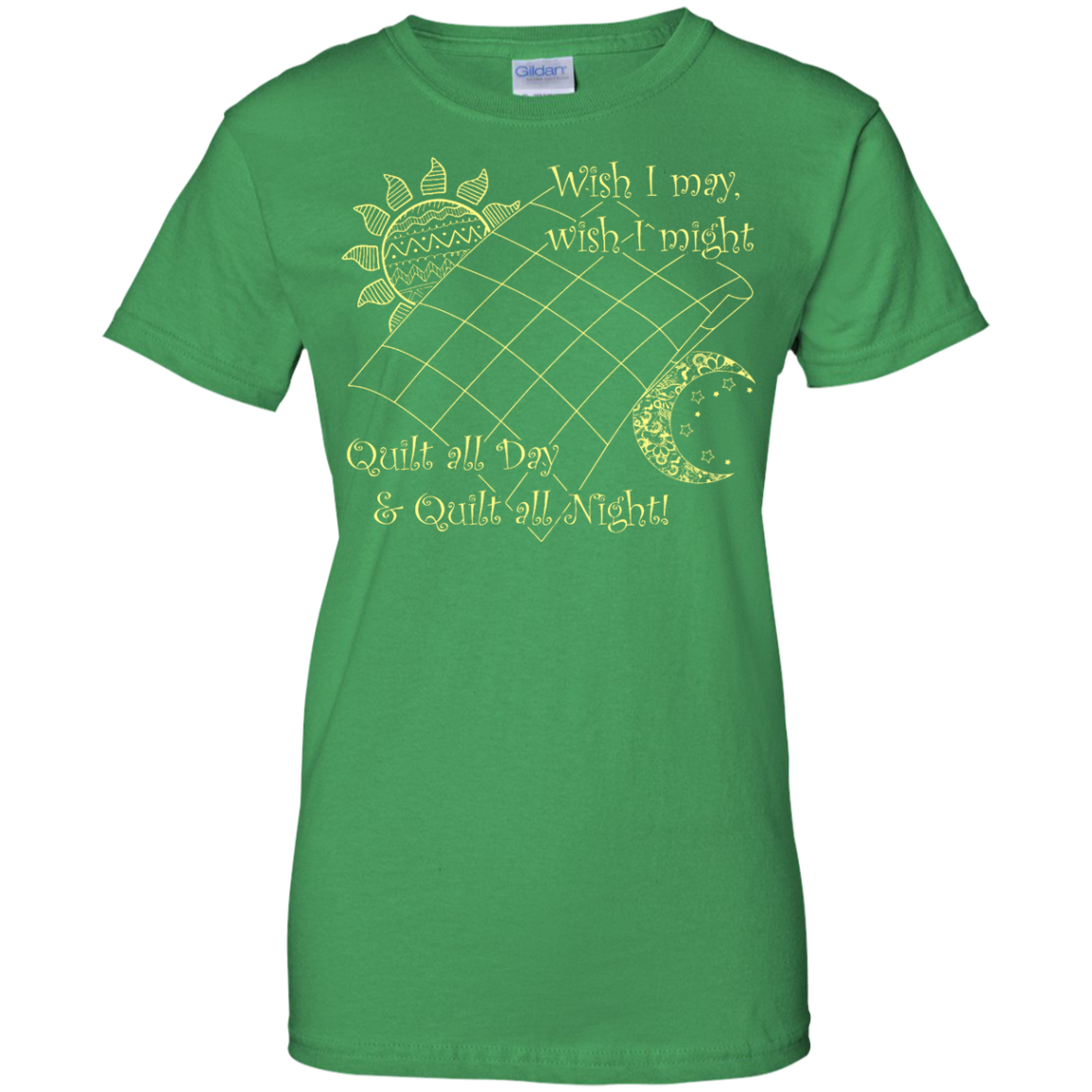 Wish I May Quilt Ladies Custom 100% Cotton T-Shirt - Crafter4Life - 6