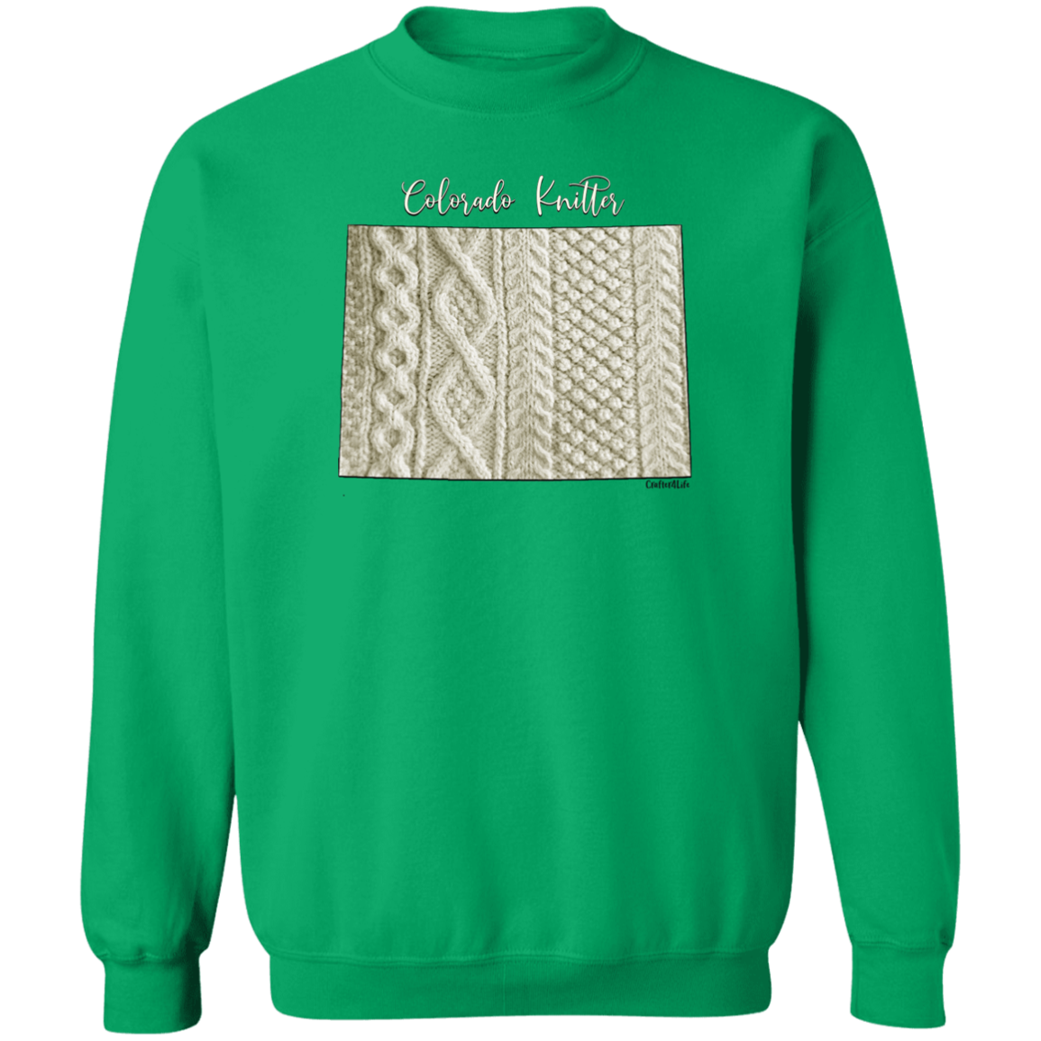 Colorado Knitter Crewneck Pullover Sweatshirt