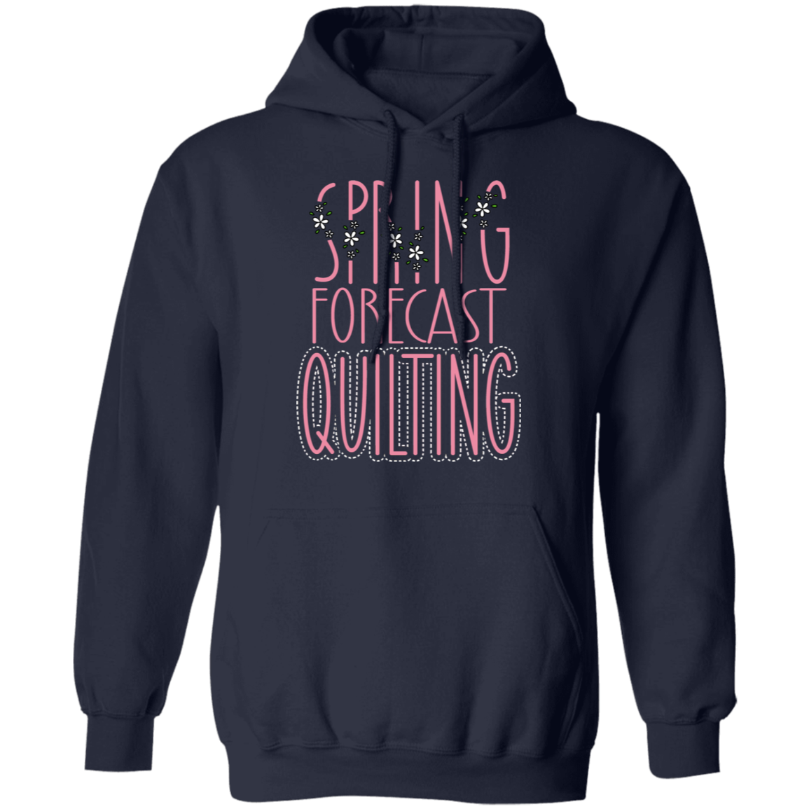 Spring Forecast Quilting Pullover Hoodie
