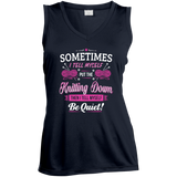 Put the Knitting Down Ladies Sleeveless V-Neck - Crafter4Life - 3