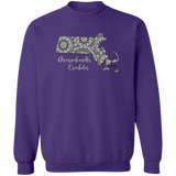 Massachusetts Crocheter Crewneck Pullover Sweatshirt