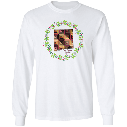 New Mexico Quilter Christmas LS Ultra Cotton T-Shirt