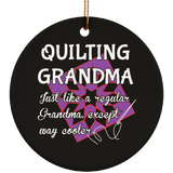Quilting Grandma Ornaments