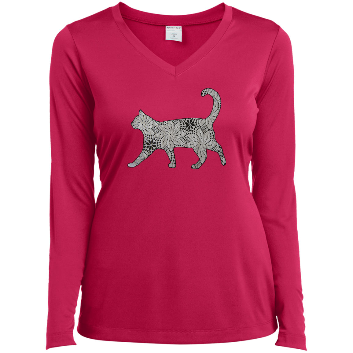 Crochet Cat Ladies Long Sleeve Shirts