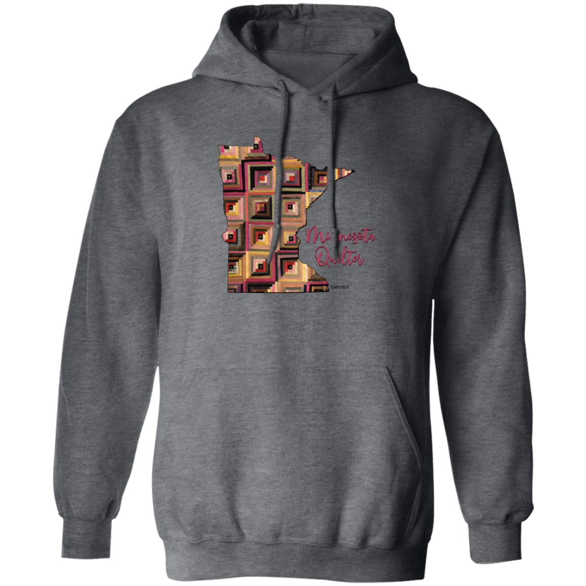 Minnesota Quilter Pullover Hoodie, Gift for Quilting Friends and Family