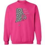 Rhode Island Crocheter Crewneck Pullover Sweatshirt