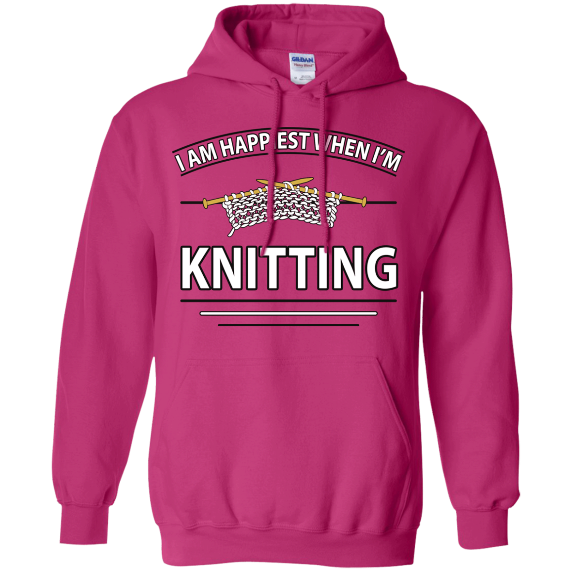 I Am Happiest When I'm Knitting Pullover Hoodies - Crafter4Life - 11
