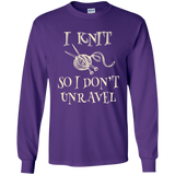I Knit So I Don't Unravel LS Ultra Cotton T-Shirt