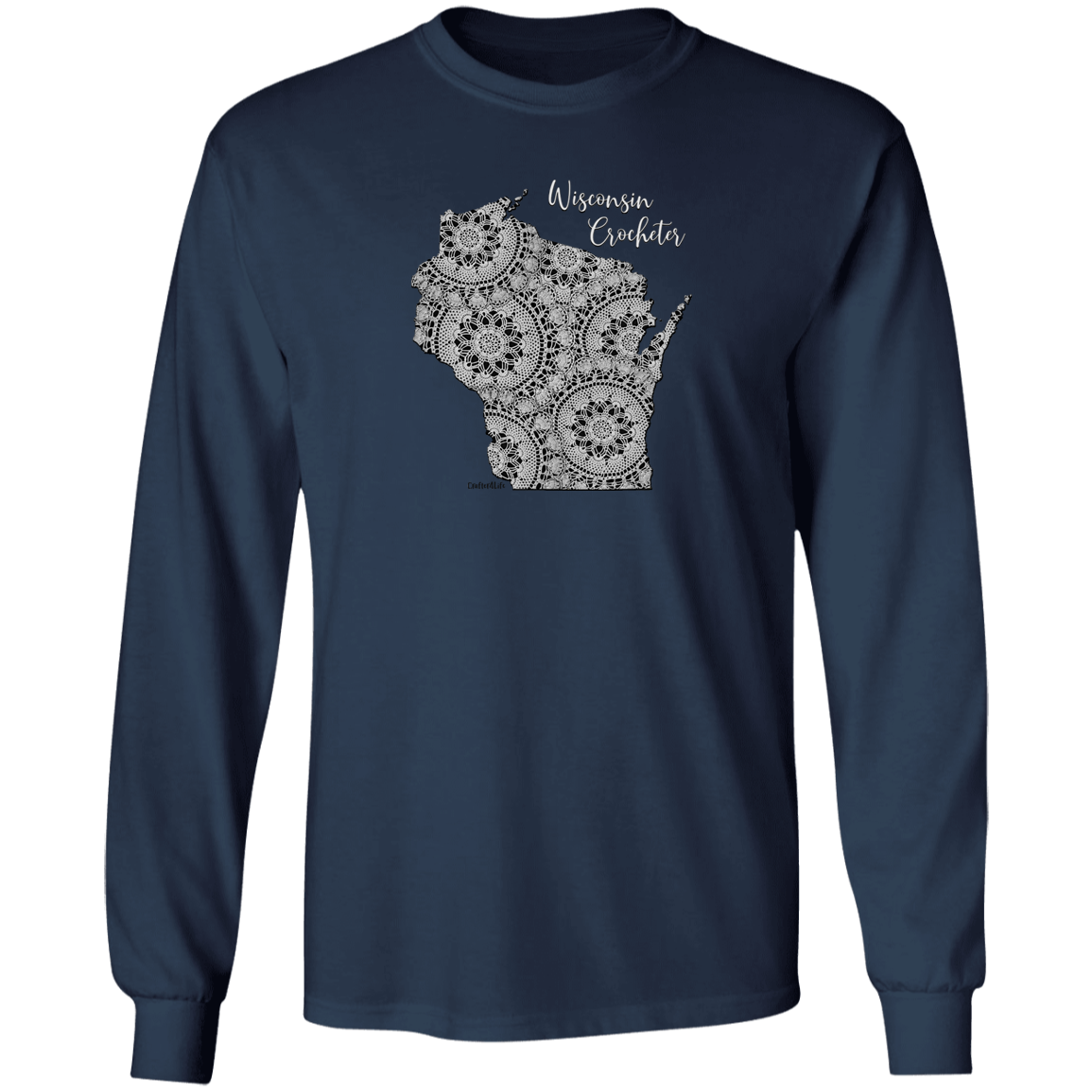 Wisconsin Crocheter LS Ultra Cotton T-Shirt