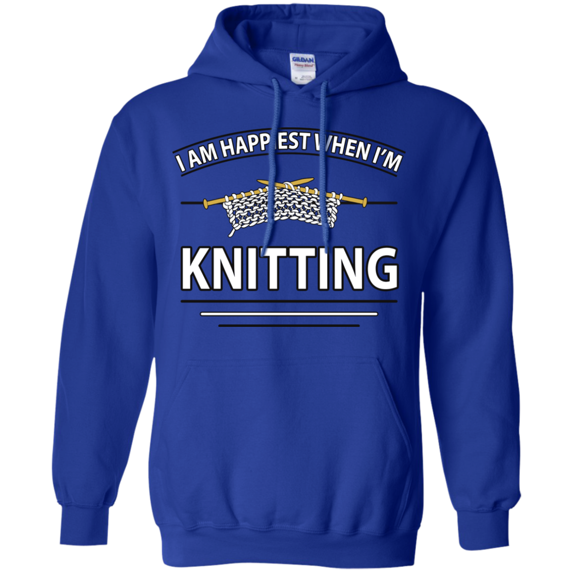 I Am Happiest When I'm Knitting Pullover Hoodies - Crafter4Life - 6