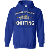 I Am Happiest When I'm Knitting Pullover Hoodies - Crafter4Life - 6
