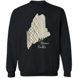 Maine Knitter Crewneck Pullover Sweatshirt