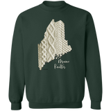 Maine Knitter Crewneck Pullover Sweatshirt