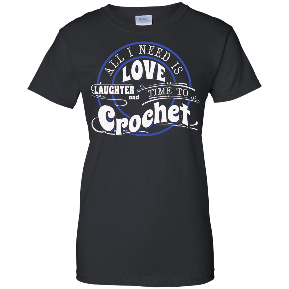 Time to Crochet Ladies Custom 100% Cotton T-Shirt - Crafter4Life - 3