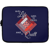 Make a Quilt (red) Laptop Sleeves