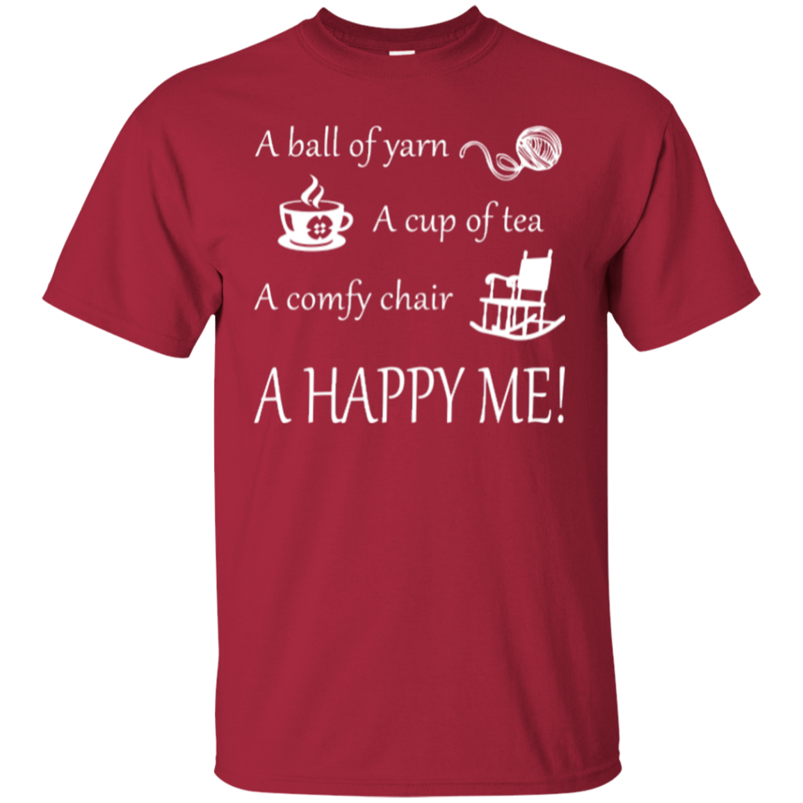 A Happy Me Custom Ultra Cotton T-Shirt - Crafter4Life - 6