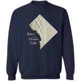 District of Columbia Knitter Crewneck Pullover Sweatshirt