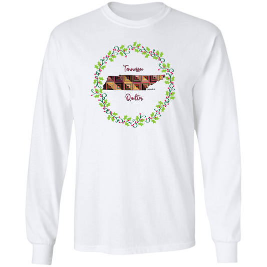 Tennessee Quilter Christmas LS Ultra Cotton T-Shirt