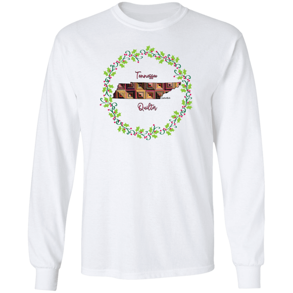 Tennessee Quilter Christmas LS Ultra Cotton T-Shirt