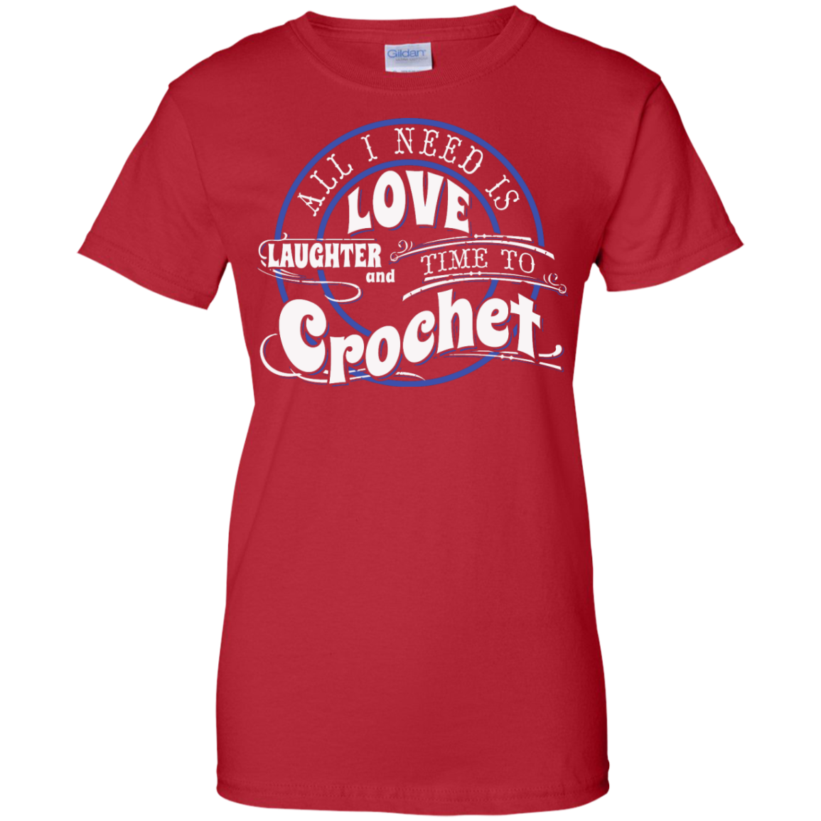 Time to Crochet Ladies Custom 100% Cotton T-Shirt - Crafter4Life - 13