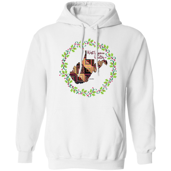 West Virginia Quilter Christmas Pullover Hoodie