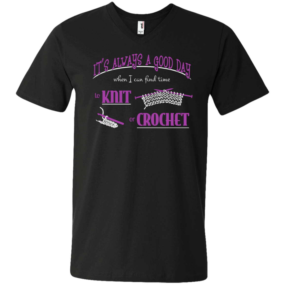Good Day to Knit or Crochet Men's and Unisex T-Shirts - Crafter4Life - 7