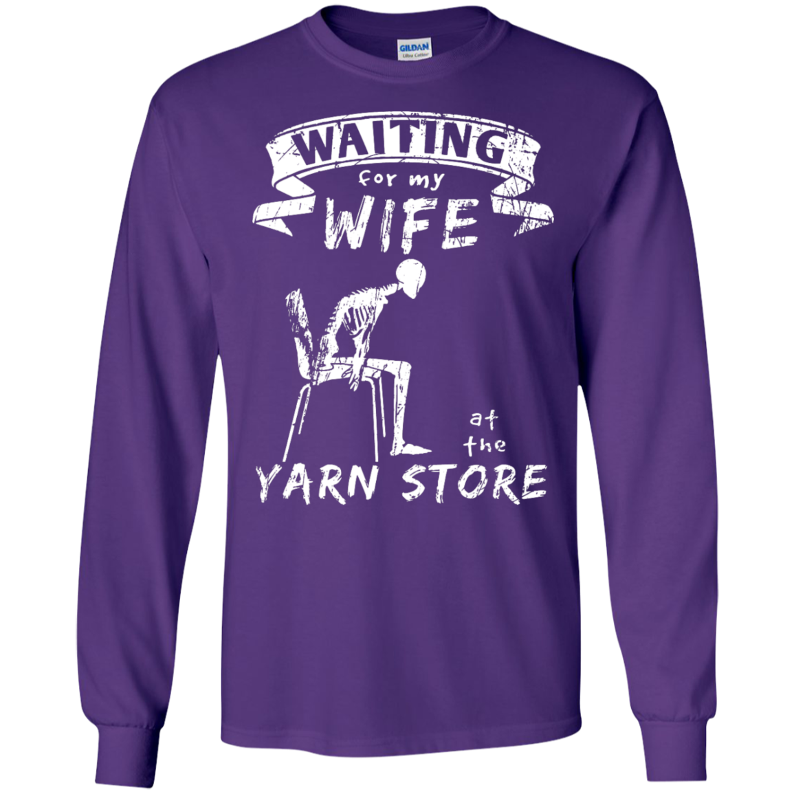 Waiting at the Yarn Store Long Sleeve T-Shirt - Crafter4Life - 4