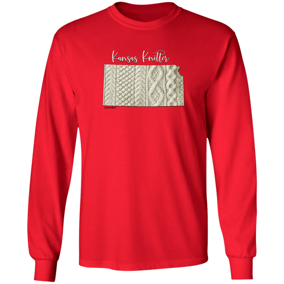 Kansas Knitter LS Ultra Cotton T-Shirt