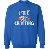 Fall in Love with Crafting Crewneck Pullover Sweatshirt