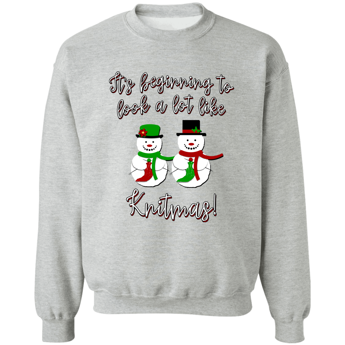 Knitmas Snow Couple Sweatshirt