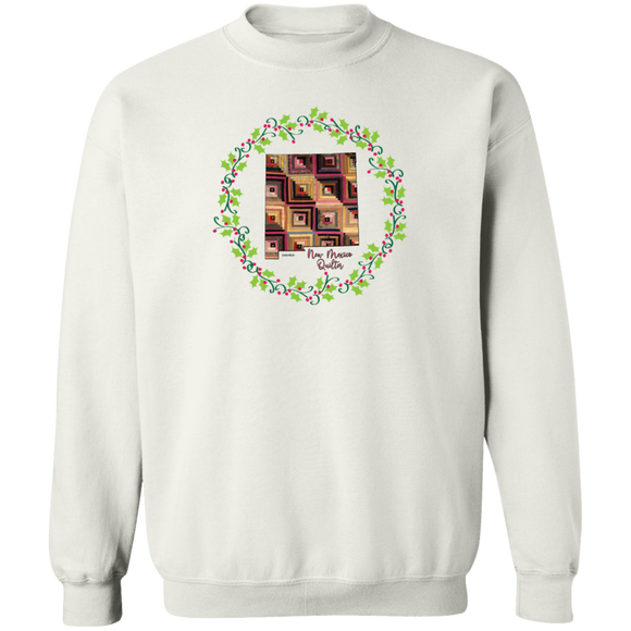 New Mexico Quilter Christmas Crewneck Pullover Sweatshirt
