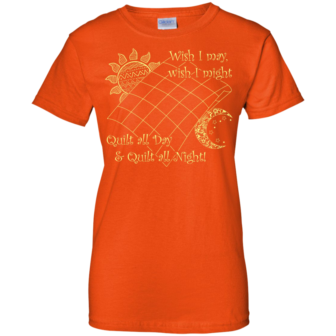 Wish I May Quilt Ladies Custom 100% Cotton T-Shirt - Crafter4Life - 8