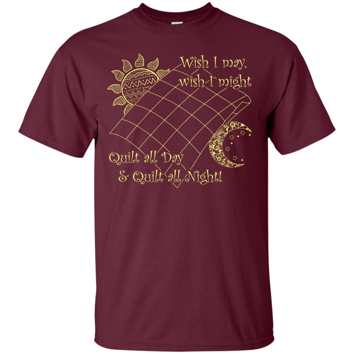 Wish I May Quilt Custom Ultra Cotton T-Shirt - Crafter4Life - 7