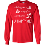 A Happy Me Long Sleeve Ultra Cotton T-shirt - Crafter4Life - 9