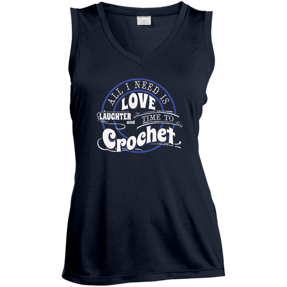 Time to Crochet Ladies Sleeveless V-Neck - Crafter4Life - 1
