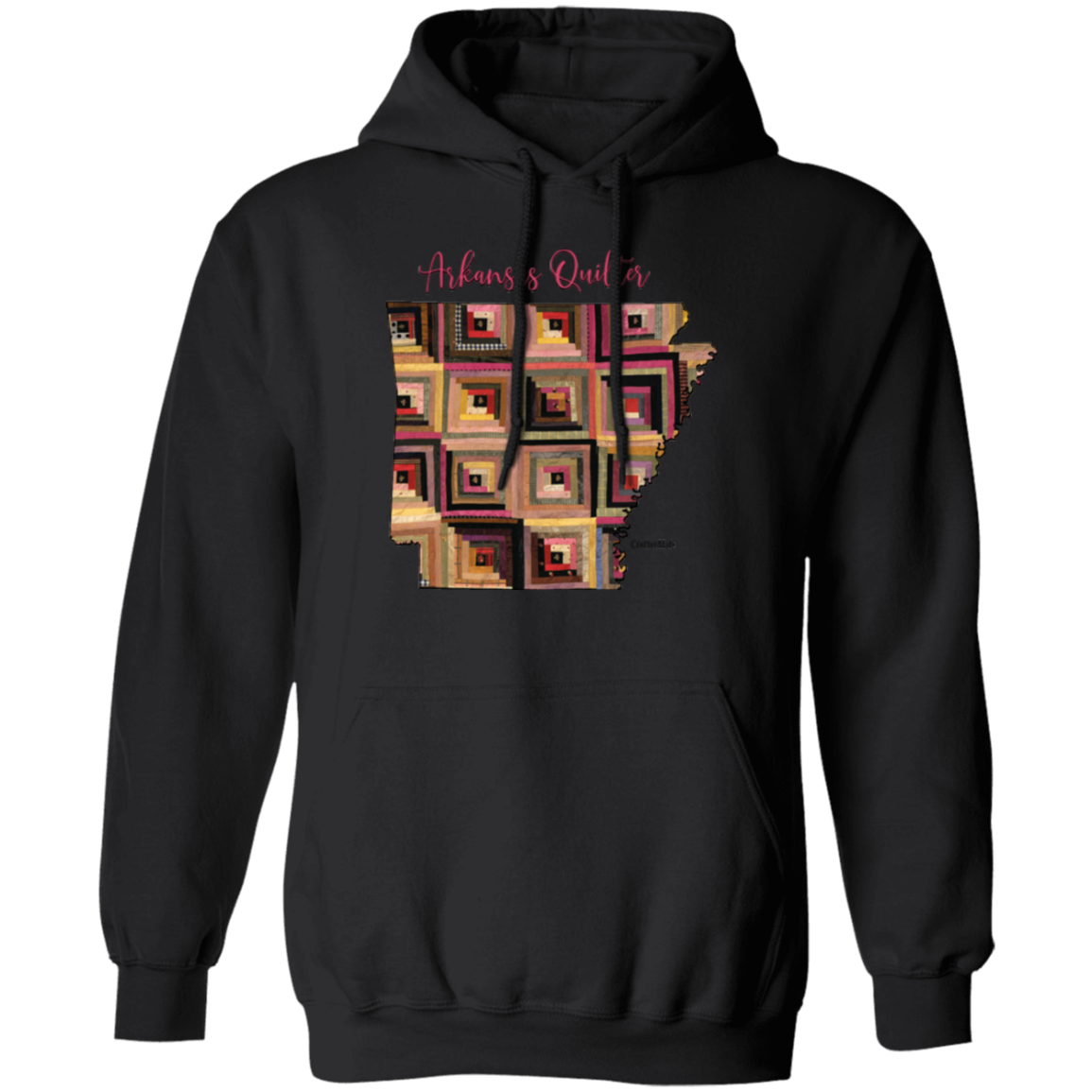 Arkansas Quilter Pullover Hoodie, Gift for Quilting Friends and Family