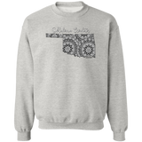 Oklahoma Crocheter Crewneck Pullover Sweatshirt