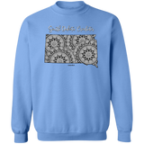 South Dakota Crocheter Crewneck Pullover Sweatshirt