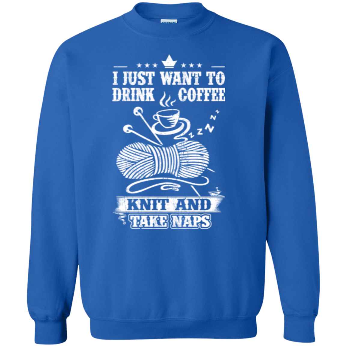 Coffee-Knit-Nap Crewneck Sweatshirt - Crafter4Life - 9