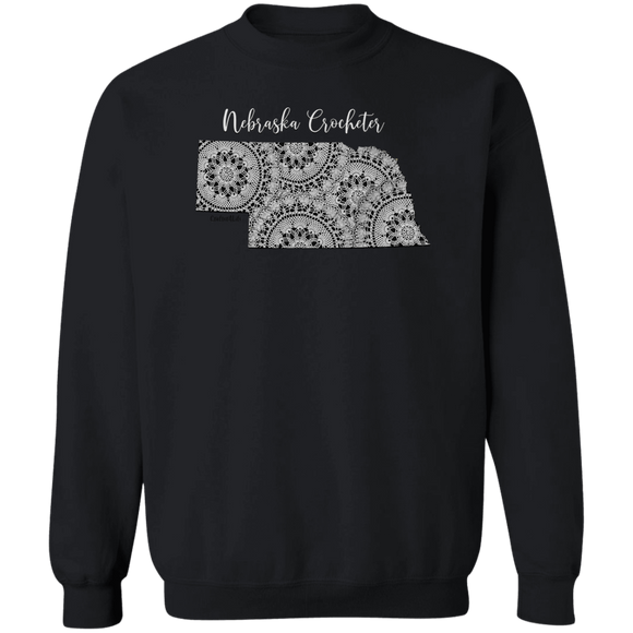 Nebraska Crocheter Crewneck Pullover Sweatshirt