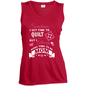 Time-Quilt-Mom Ladies Sleeveless V-Neck - Crafter4Life - 1