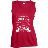 Time-Quilt-Mom Ladies Sleeveless V-Neck - Crafter4Life - 1