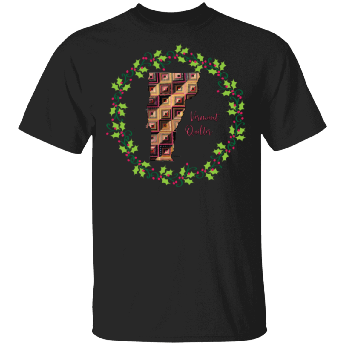 Vermont Quilter Christmas T-Shirt