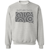 South Dakota Crocheter Crewneck Pullover Sweatshirt